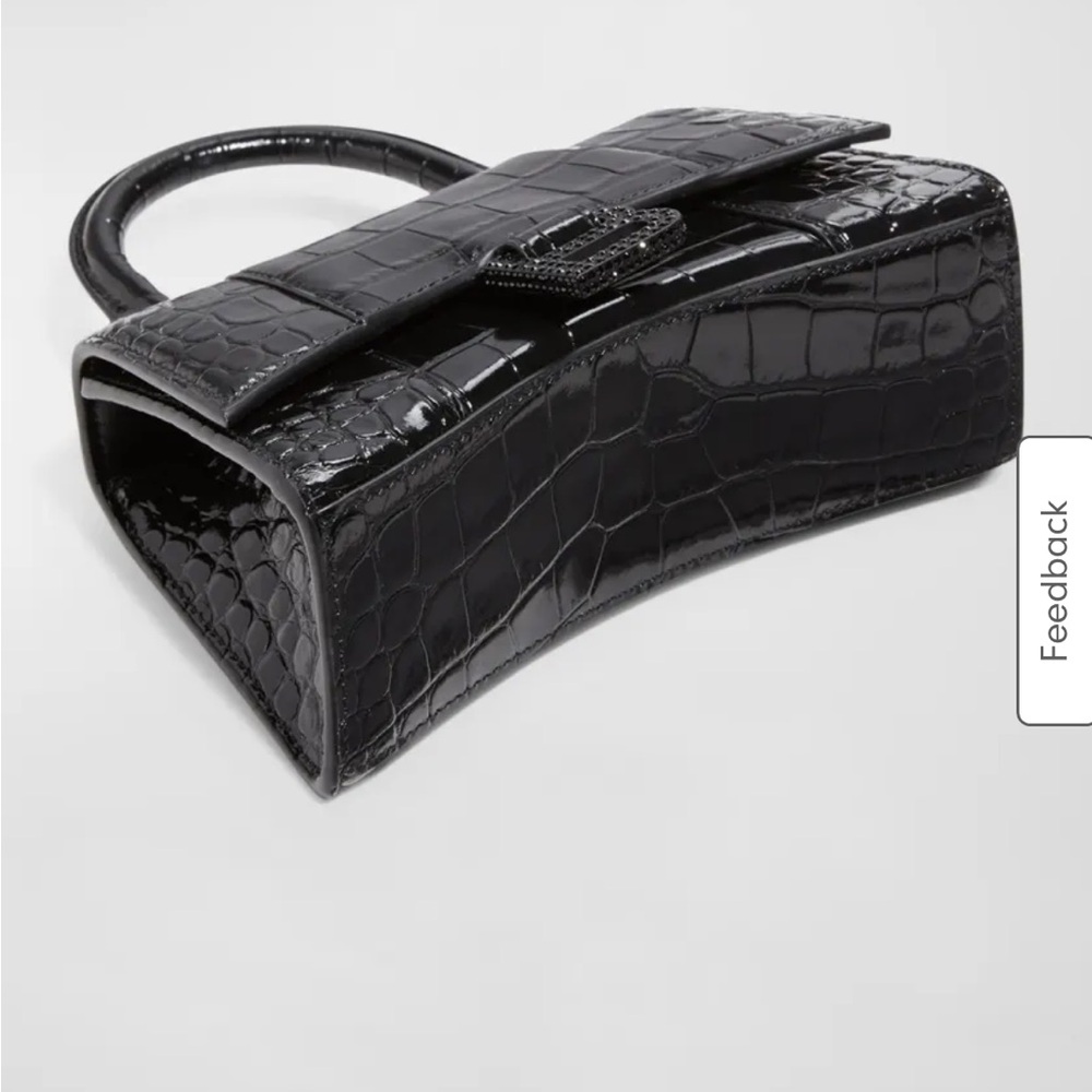 Balenciaga Hourglass XS Croc Embossed Handbag - Picture 3 of 13